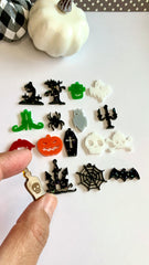 Halloween Acrylic Charms / 17 Pieces, 25-30mm