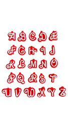 Iniciales letras Rosadas chica fashion/ Letras / 1 unidad, 25mm