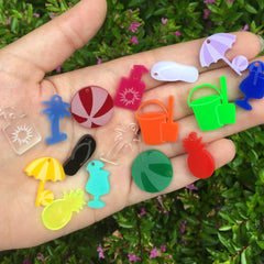 Beach and Summer Charms / 16 Pieces, 22mm