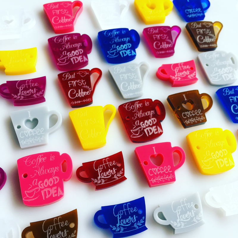 Coffee lover cups / 12 pieces, 25mm