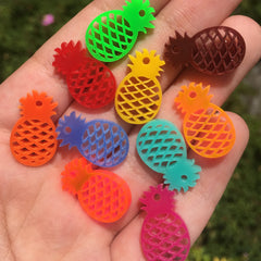 Pineapple Charms / 10 Pieces, 20mm