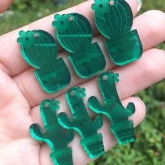 Green Mirror Cactus / 6 Pieces, 30mm