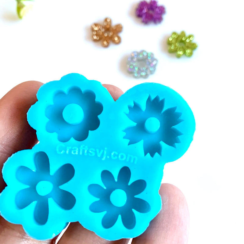 Flower silicone mold / Molde de silicón de flores