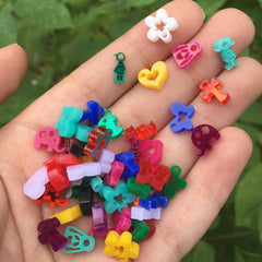 Mixed Shapes Mini Charms / 50 Pieces, 10mm