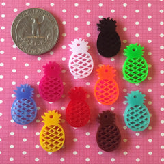 Pineapple Charms / 10 Pieces, 20mm