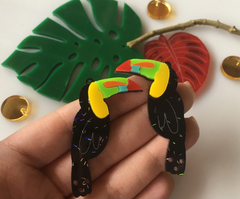 Toucans for earrings / 12 Pieces, 50mm