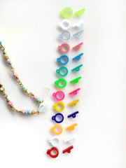 Colorful Jewelry Toggle Clasp - 12 Clasps (12 sticks and 12 rings), 10mm (3/8