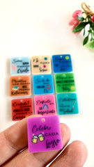 Charms con propósito impresos / 10 piezas, 20mm