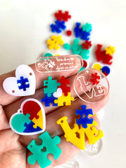 Autismo a todo color autism puzzle/ 7 piezas, 25-30mm aprox.