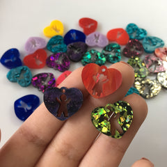 Heart Children Charms / 10 Pieces, 20mm