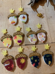 Bellota fall autumn leaves 3 parts / 30 Pieces