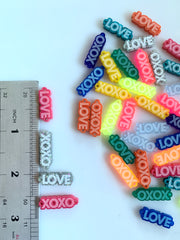 XOXO LOVE conectores / colores surtidos / 10 Piezas, 25mm