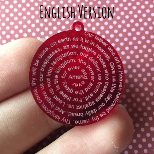 Lord's Prayer - Padre Nuestro - English & Spanish / 10 Pieces, 30mm